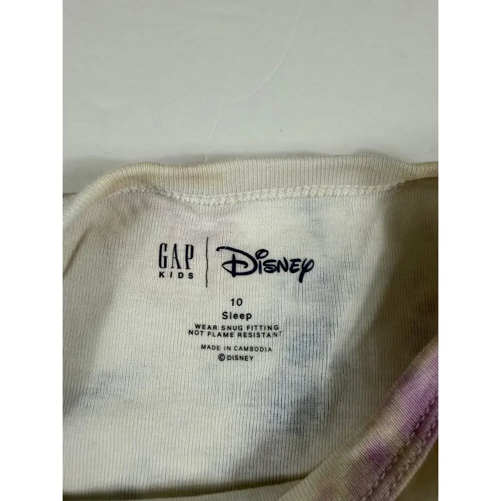 Gap Kids Disney Mickey & Minnie Tie Dye Pajama Set Girls Size 10